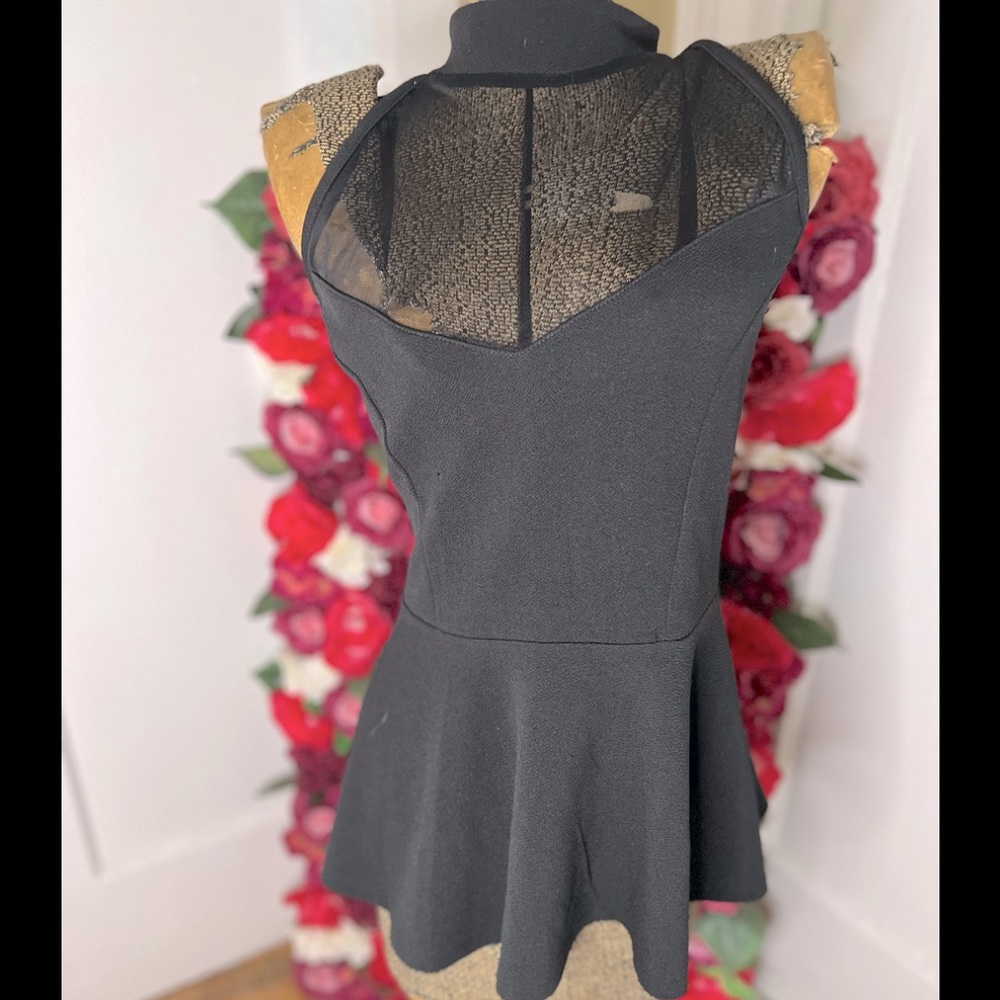 Black High Neck Top